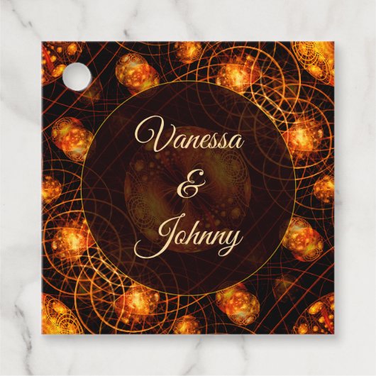 Étiquettes Cadeau Elegant Classic Boho Modern Gold #901 Wedding (Devant)