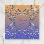 Étiquettes Cadeau Élégant Classic Fancy 25e anniversaire de Mariage (Dos)