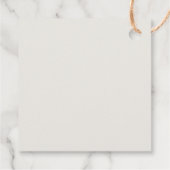 Étiquettes Cadeau Élégant Classic Monogramme Mariage Merci (Dos)