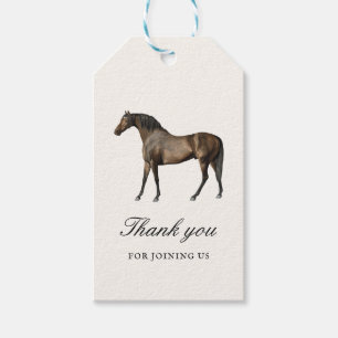 Étiquettes-cadeau Élégant Classic Vintage Horse Race Derby Party