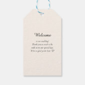 Étiquettes-cadeau Élégant, Classique, Monogramme, Mariage (Dos)