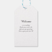 Étiquettes-cadeau Élégant, Classique, Monogramme, Mariage (Dos)