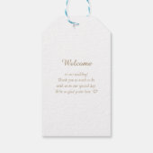 Étiquettes-cadeau Élégant, Classique, Monogramme, Mariage (Dos)