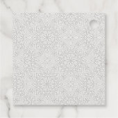 Étiquettes Cadeau Elégant Classy Ornate Aquarelle Peacock Mariage (Dos)