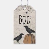 Étiquettes-cadeau Elégant Crow Halloween Favoriser (Devant)