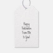 Étiquettes-cadeau Elégant Crow Halloween Favoriser (Dos)