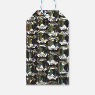 Étiquettes-cadeau Élégant diamants pierres gemmes bijoux