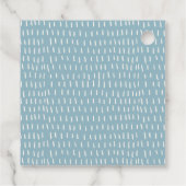 Étiquettes Cadeau Elégant Dusky Cruise Ship Palm Mariage marin (Dos)