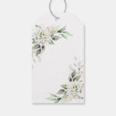 Étiquettes-cadeau Elégant Dusty Blue Greenery Mariage Merci (Dos)