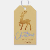 Étiquettes-cadeau Élégant et moderne renne de Noël élégant (Devant)