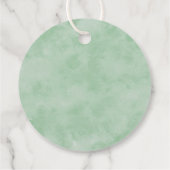 Étiquettes Cadeau Élégant Eucalyptus Mariage Monogramme (Dos)