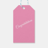 Étiquettes-cadeau Élégant floral (Dos)