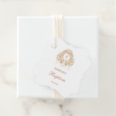 Étiquettes Cadeau Elegant Frame Holy Cross Baptism (En situation)