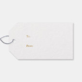 Étiquettes-cadeau Elegant Gold Script “A Gift for You” Christmas (Dos (Horizontal))