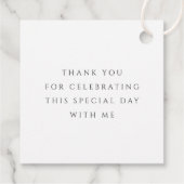 Étiquettes Cadeau Elegant Green Cross Boy First Communion (Dos)