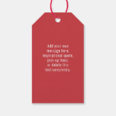 Étiquettes-cadeau Elégant Heureuse Sainte-Valentin sur mesure Coeur  (Dos)