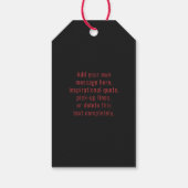 Étiquettes-cadeau Élégant Heureuse Sainte-Valentin sur mesure Red He (Dos)