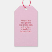 Étiquettes-cadeau Élégant Heureuse Sainte-Valentin sur mesure Red He (Dos)