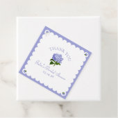 Étiquettes Cadeau Élégant Hydrangea À Dentelle Pour Baby Shower (En situation)