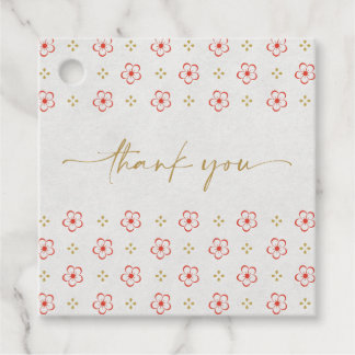Étiquettes Cadeau Elegant Japanese Plum Blossom