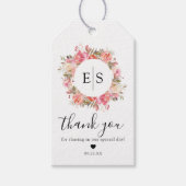 Étiquettes-cadeau Elégant Jardin Rose Floral Mariage Favoriser (Devant)