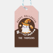 Étiquettes-cadeau Élégant joli Halloween Boo-tiful Boo Ghost (Dos)