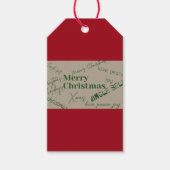 Étiquettes-cadeau Élégant Joyeux Noël (Devant)