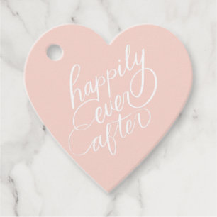 Étiquettes Cadeau Elégant Lettres À La Main Heureux Jamais Après Mar