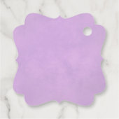 Étiquettes Cadeau Élégant Lilac Purple Rose Merci Mariage (Dos)