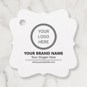 Étiquettes Cadeau Élégant logo minimaliste de marque Eco Hang Tag