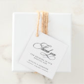 Étiquettes Cadeau Élégant Mariage de calligraphie Merci Favoriser Ta (En situation)