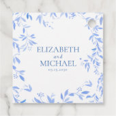 Étiquettes Cadeau Élégant Mariage de la flore française (Dos)