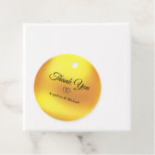 Étiquettes Cadeau Élégant Mariage de Merci d'or (En situation)