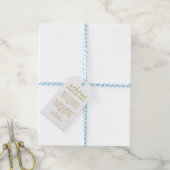 Étiquettes-cadeau Élégant Mariage d'or Faux Welcome Panier cadeau (Avec de laficelle)