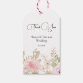 Étiquettes-cadeau Élégant Mariage floral Mariage personnalisé (Devant)