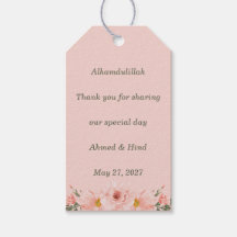 Élégant Mariage Islamique Fleur Rose pêche