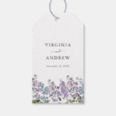 Étiquettes-cadeau Élégant Mariage Lilac (Devant)