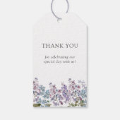 Étiquettes-cadeau Élégant Mariage Lilac (Dos)