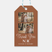 Étiquettes-cadeau Élégant Mariage Monogramme Mariage et Initiales de (Devant)