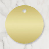 Étiquettes Cadeau Elégant mariage Ornate Or Luxury (Dos)