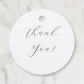 Étiquettes Cadeau Élégant Mariage simple gris blanc (Dos)