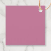 Étiquettes Cadeau Elégant Merci Dahlia Florals (Dos)