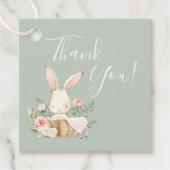 Étiquettes Cadeau Élégant Merci de Baby shower (Devant)