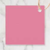 Étiquettes Cadeau Élégant Merci rose Peony Florals (Dos)