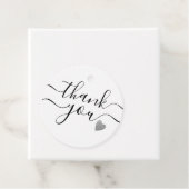 Étiquettes Cadeau Élégant Merci Script mariage Faveur (En situation)