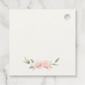 Étiquettes Cadeau Élégant Mignonne Lapin En Panier Floral Anniversai (Dos)