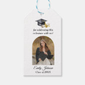Étiquettes-cadeau Elegant Minimal Minimalist Graduation (Devant)