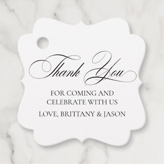 Étiquettes Cadeau Elegant Minimalist modern  (Devant)