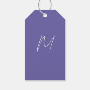 Étiquettes-cadeau Élégant Moderne Monogramme de Nom Propre