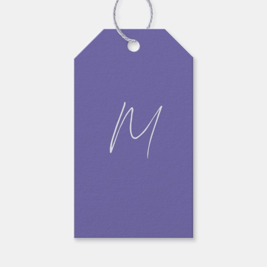 Étiquettes-cadeau Élégant Moderne Monogramme de Nom Propre (Devant)